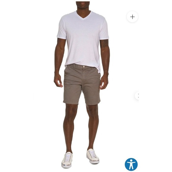 NWT ROBERT GRAHAM Lonestar Grey Classic Fit Shorts - Men's Size 48 Big and Tall - Picture 5 of 11